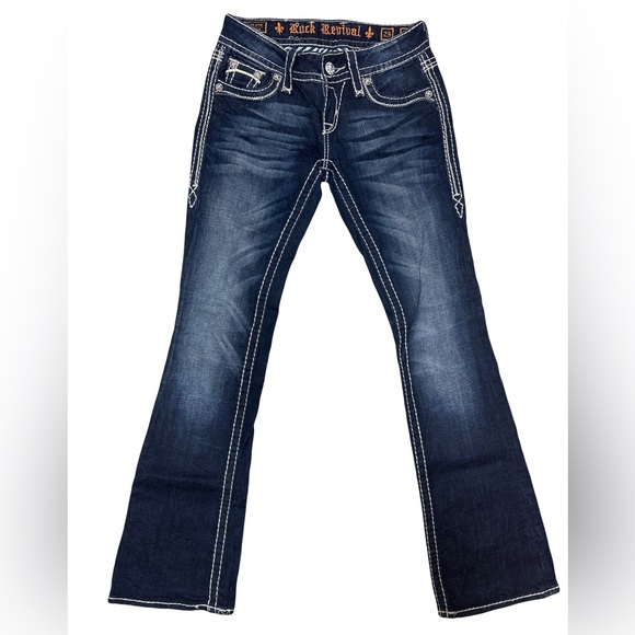 Rock Revival Bootcut Jeans Size 25 - Picture 2 of 6